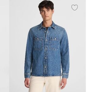 Madewell Denim Shirt-Jacket Shacket Salvatore Wash Medium Blue Men’s Size S NWT